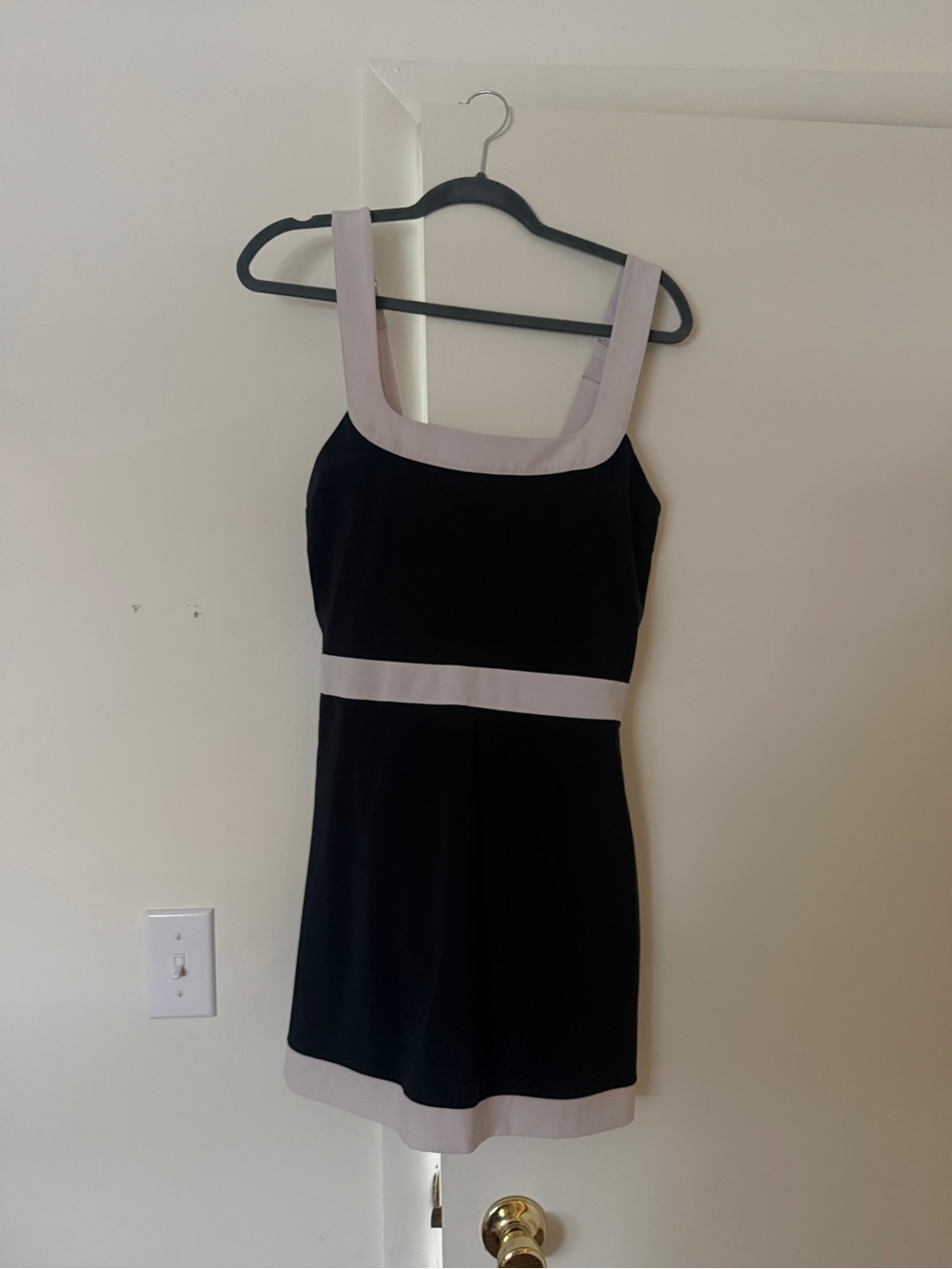 Abercrombie & Fitch Black Dress with white Trim
